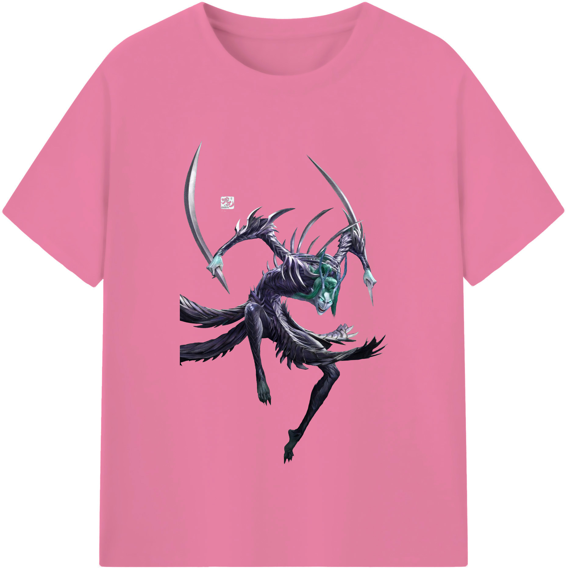 （画像用） Ne Zha 2 ナタ 魔童の大暴れ 綿100％半袖Tシャツ（フロントプリント）